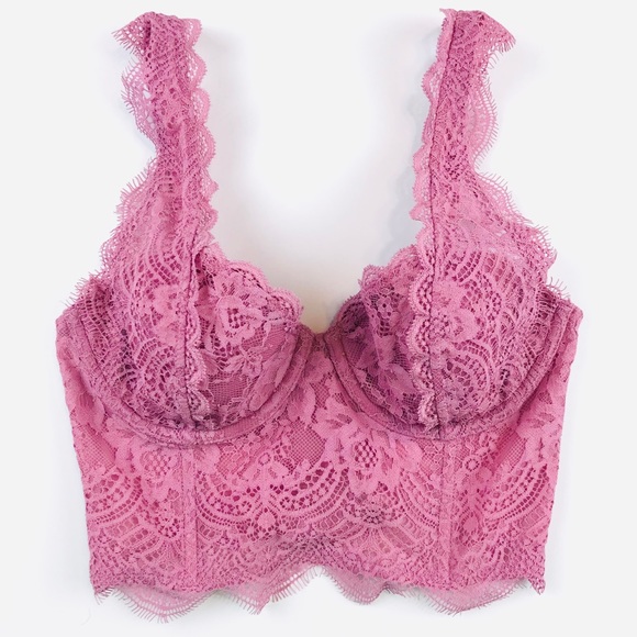pink bralette top